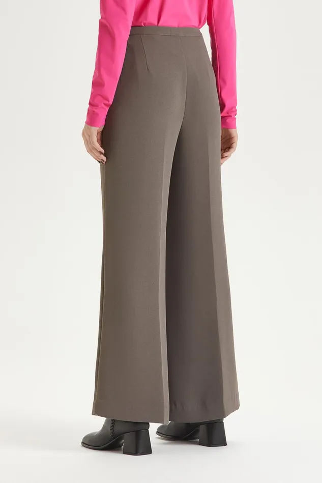 Women Malparmi Trousers Sabl Crepe Trousers Mediumgrey