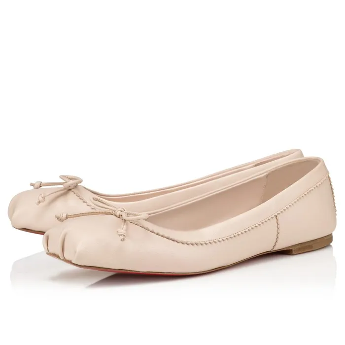 Women Mamadrague Ballerinas 8211 Nappa Leather 8211 Leche Beige Christian Louboutin Flats Women Mamadrague Ballerinas 8211 Nappa Leather 8211 Leche Beige Christian Louboutin Flats
