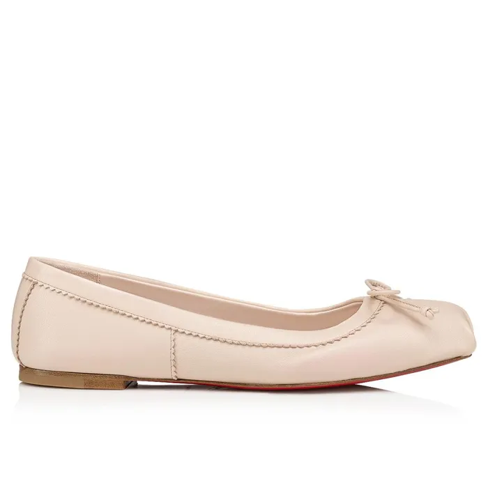 Women Mamadrague Ballerinas 8211 Nappa Leather 8211 Leche Beige Christian Louboutin Flats