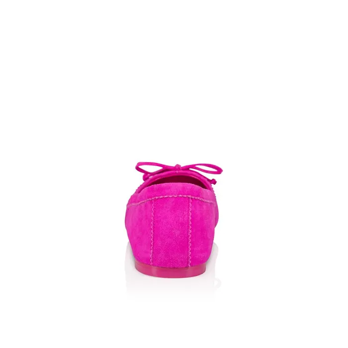 Women Mamadrague Ballerinas 8211 Veau Velours 8211 Bolerose Pink Christian Louboutin Flats