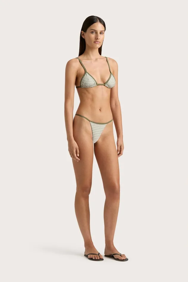 Women Manon Bikini Top Oliander Khaki Faithfull The Brand Swim Women Manon Bikini Top Oliander Khaki Faithfull The Brand Swim