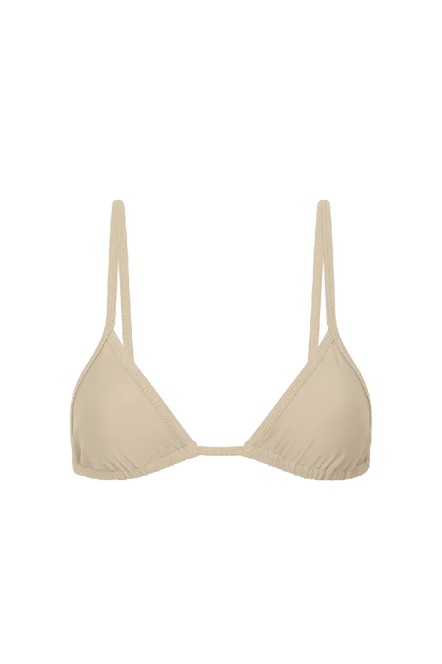 Women Manon Bikini Top Taupe Faithfull The Brand Swim Women Manon Bikini Top Taupe Faithfull The Brand Swim