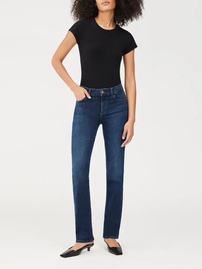 Women Mara Straight Mid Rise Instasculpt 31034 Jeans DL1961 Tall
