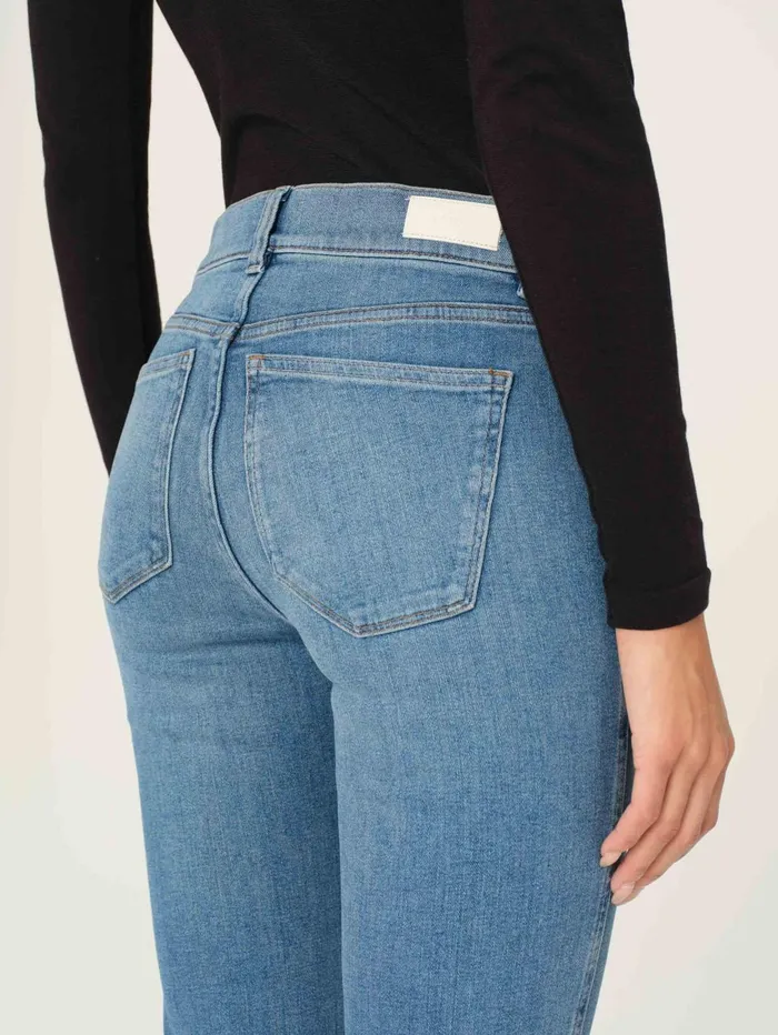 Women Mara Straight Mid Rise Instasculpt Ankle Jeans DL1961 Instasculpt