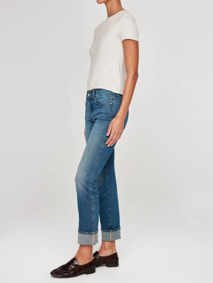 Women Mara Straight Mid Rise Instasculpt Ankle Jeans DL1961 Straight