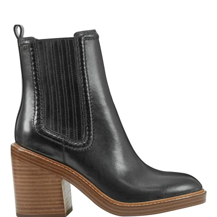 Women Marc Fisher Booties Halida Tailored Bootie Black