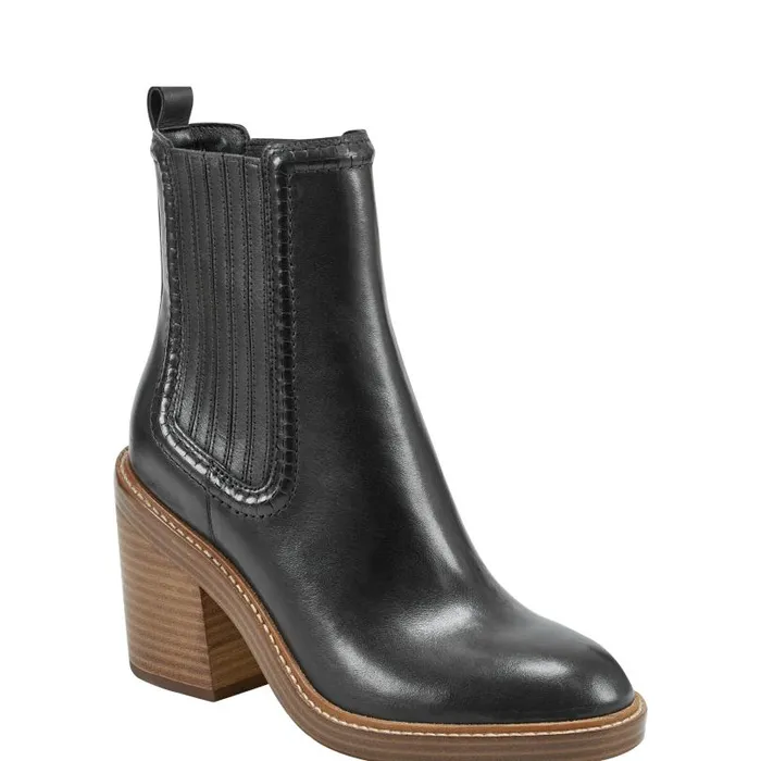 Women Marc Fisher Booties Halida Tailored Bootie Black