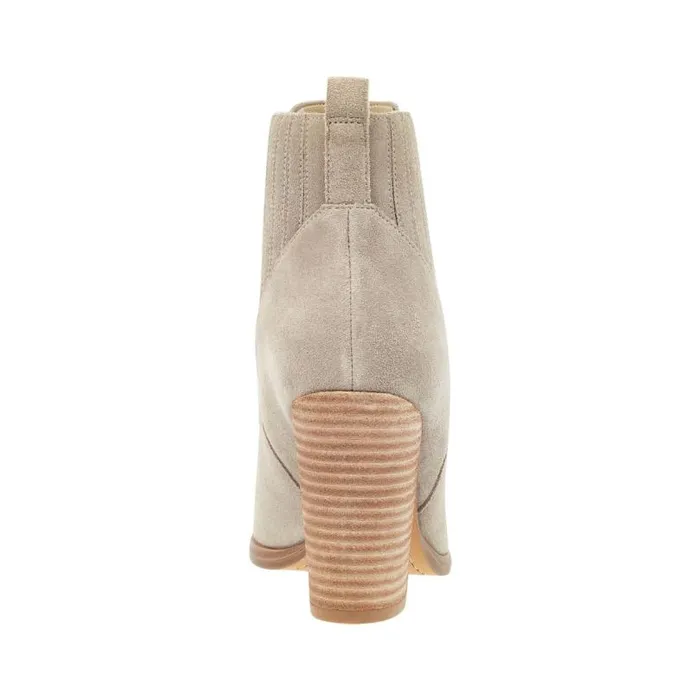 Women Marc Fisher Boots and Booties Alva Pointy Toe Bootie Light Natural Suede