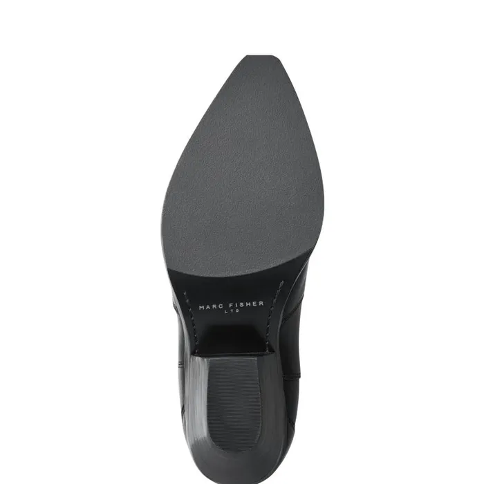 Women Marc Fisher Boots and Booties Ander Western Boot Black Leather