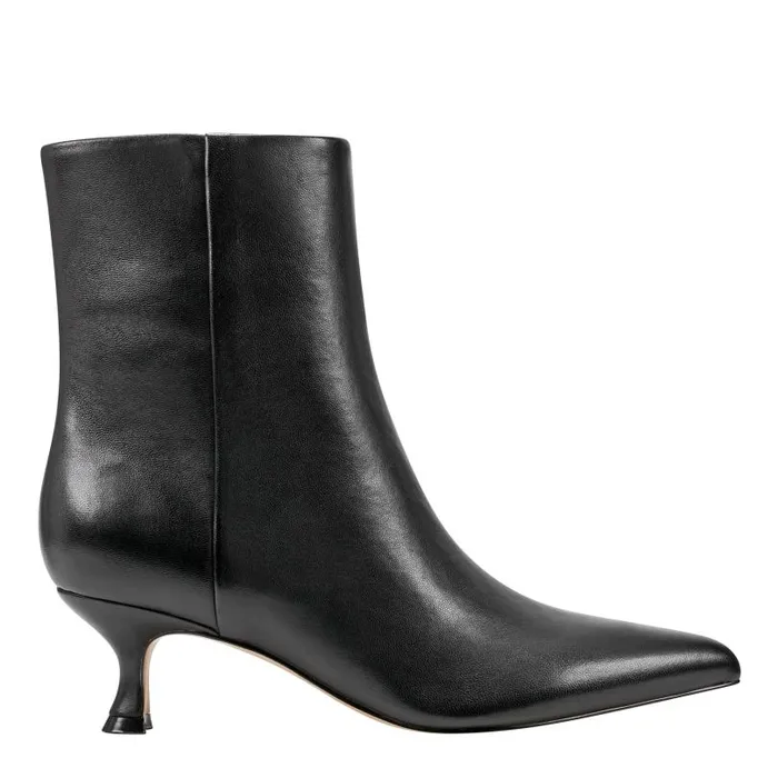Women Marc Fisher Boots and Booties Iggy Dress Bootie Black Leather