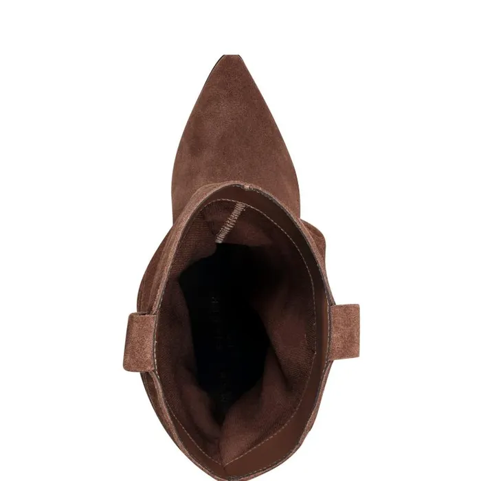 Women Marc Fisher Boots and Booties Myleea Slouchy Boot Brown Suede