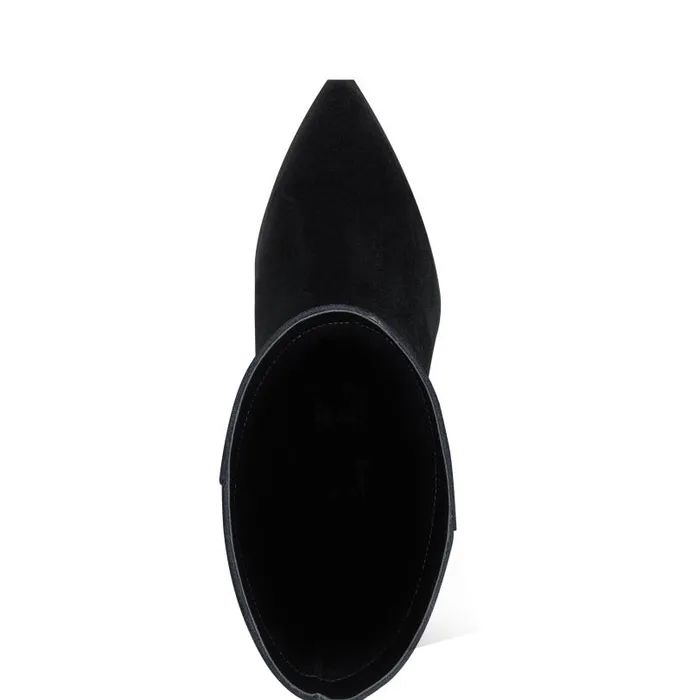 Women Marc Fisher Boots Challi Pointy Toe Boot Black Suede