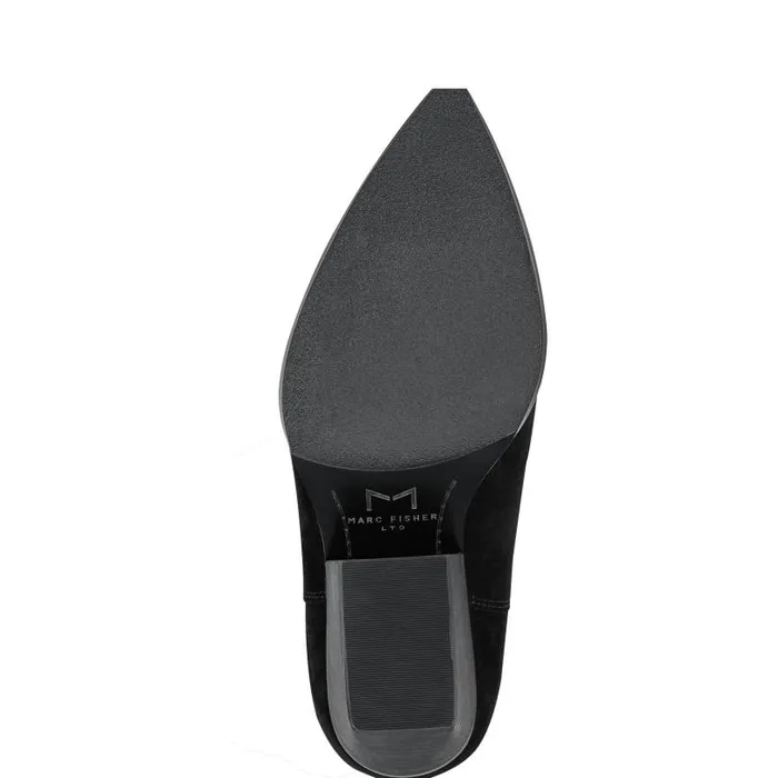 Women Marc Fisher Boots Challi Pointy Toe Boot Black Suede