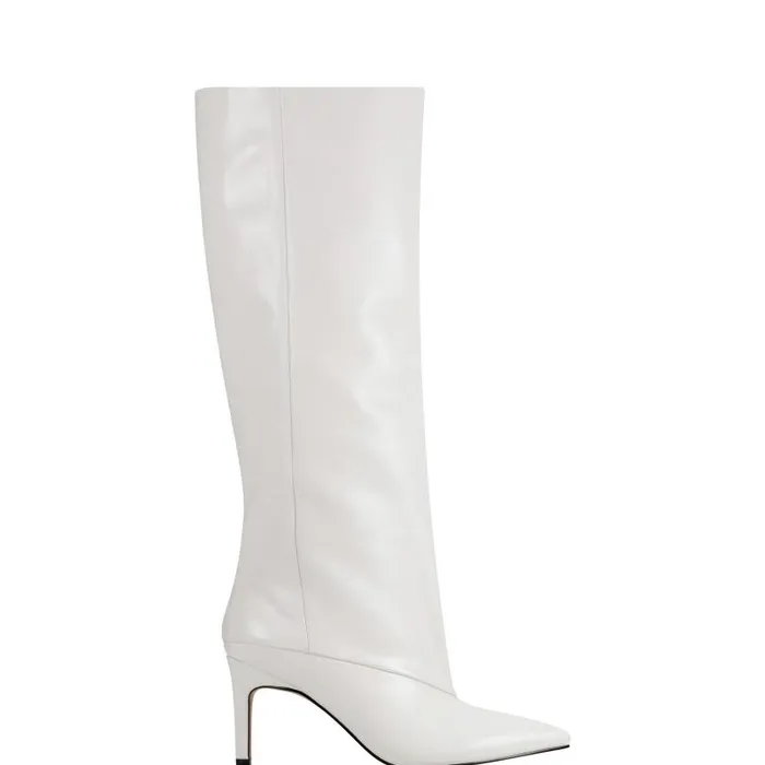 Women Marc Fisher Boots Gentle Dress Boot Ivory Leather