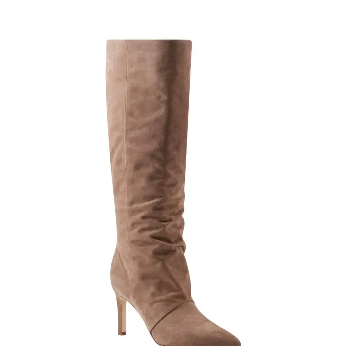 Women Marc Fisher Boots Narysa Dress Boot Natural Suede