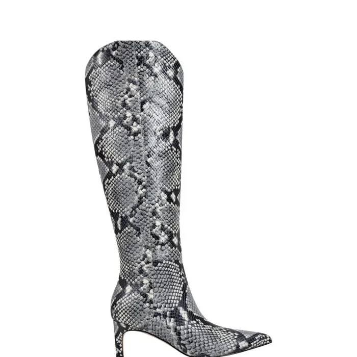 Women Marc Fisher Boots Quinnie Dress Boot Snake Print