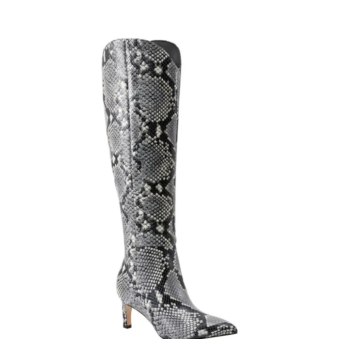 Women Marc Fisher Boots Quinnie Dress Boot Snake Print