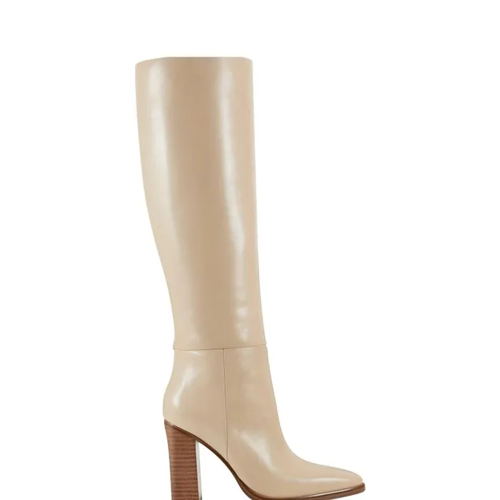 Women Marc Fisher Dress Boots Lannie Dress Boot Light Natural