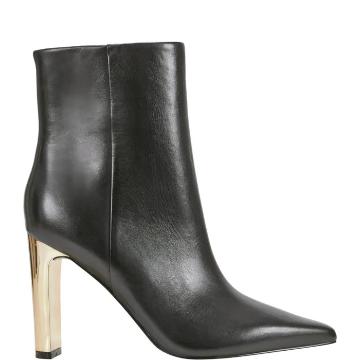 Women Marc Fisher Dress Boots Talyna Dress Bootie Black Leather