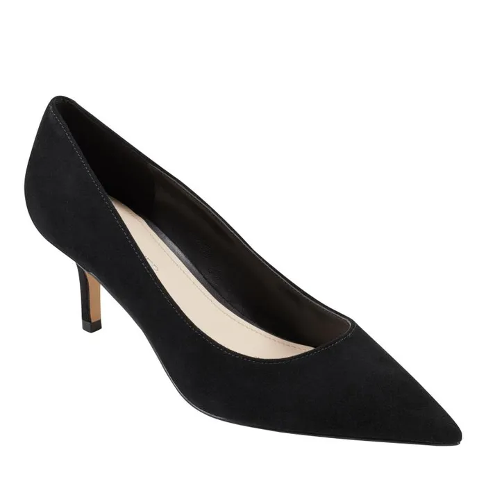 Women Marc Fisher Heels and Pumps Alola Pump Black Suede