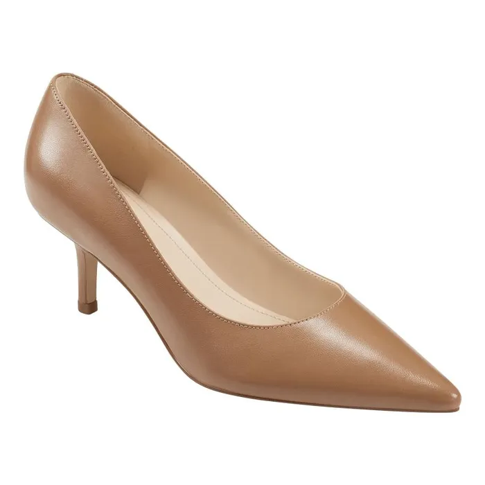 Women Marc Fisher Heels and Pumps Alola Pump Medium Natural Leather