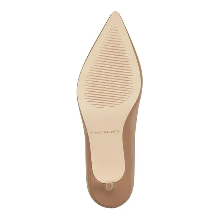 Women Marc Fisher Heels and Pumps Alola Pump Medium Natural Leather