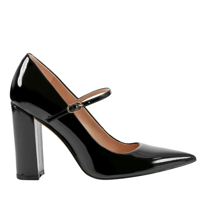Women Marc Fisher Heels and Pumps Artie Mary Jane Pump Black Patent Leather