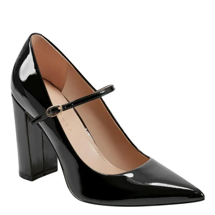 Women Marc Fisher Heels and Pumps Artie Mary Jane Pump Black Patent Leather
