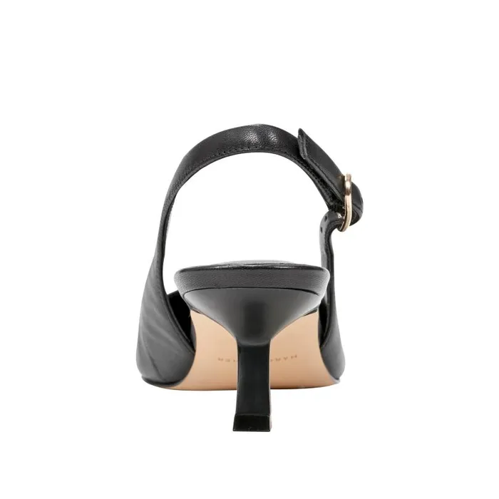 Women Marc Fisher Heels and Pumps Kory Slingback Pump Black Leather