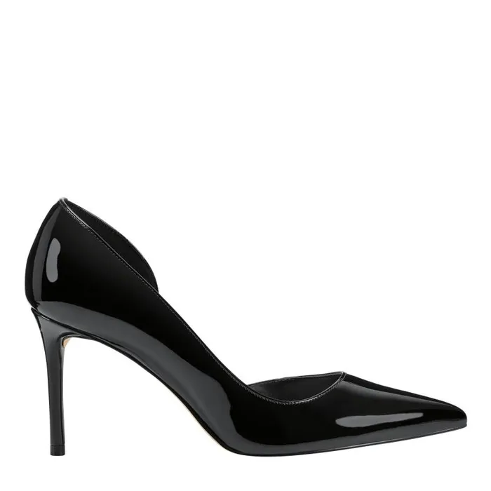 Women Marc Fisher Heels and Pumps Meryl D039Orsay Pump Black Patent