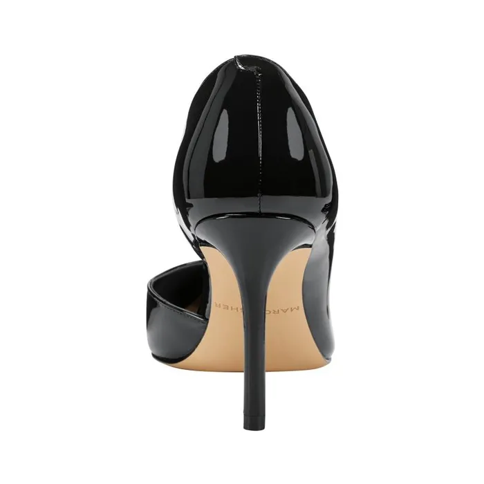 Women Marc Fisher Heels and Pumps Meryl D039Orsay Pump Black Patent