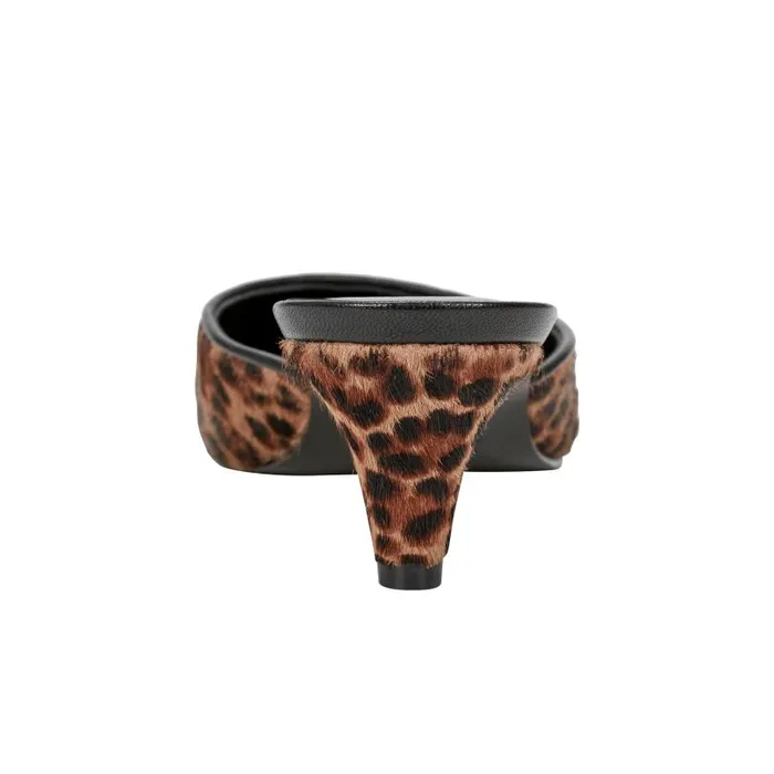 Women Marc Fisher Heels and Pumps Rosaly Heeled Mule Leopard