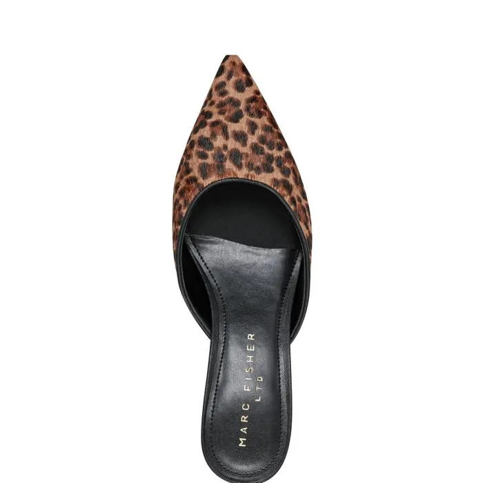 Women Marc Fisher Heels and Pumps Rosaly Heeled Mule Leopard
