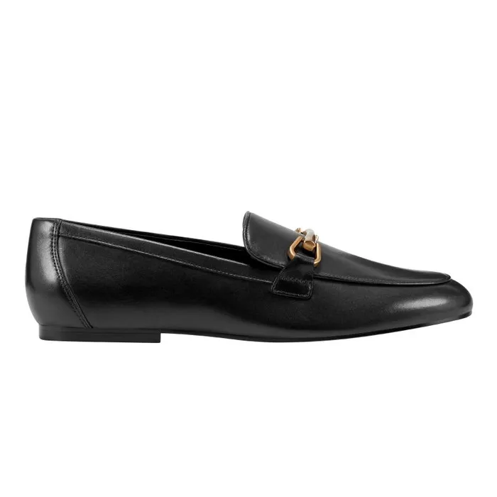 Women Marc Fisher Loafers and Flats Bleek Loafer Black Leather