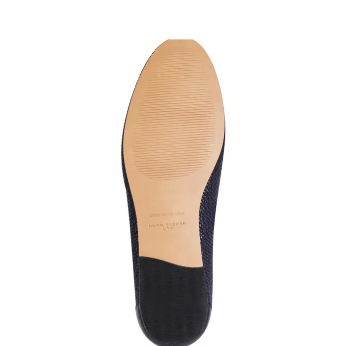 Women Marc Fisher Loafers and Flats Bleek Loafer Navy Raffia