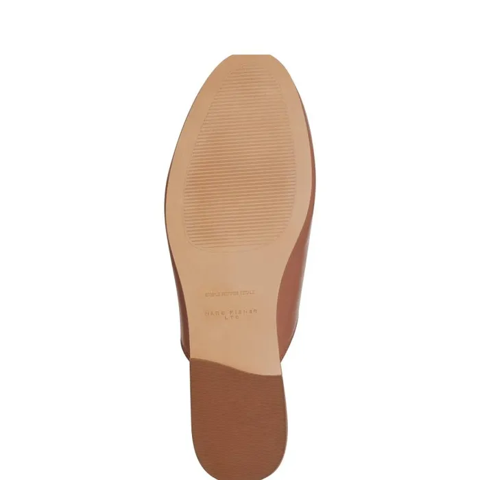 Women Marc Fisher Loafers and Flats Butler Loafer Mule Brown Leather