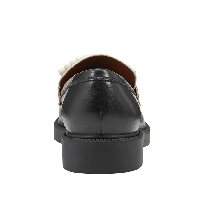 Women Marc Fisher Loafers and Flats Calixy Loafer Blackcreambrown