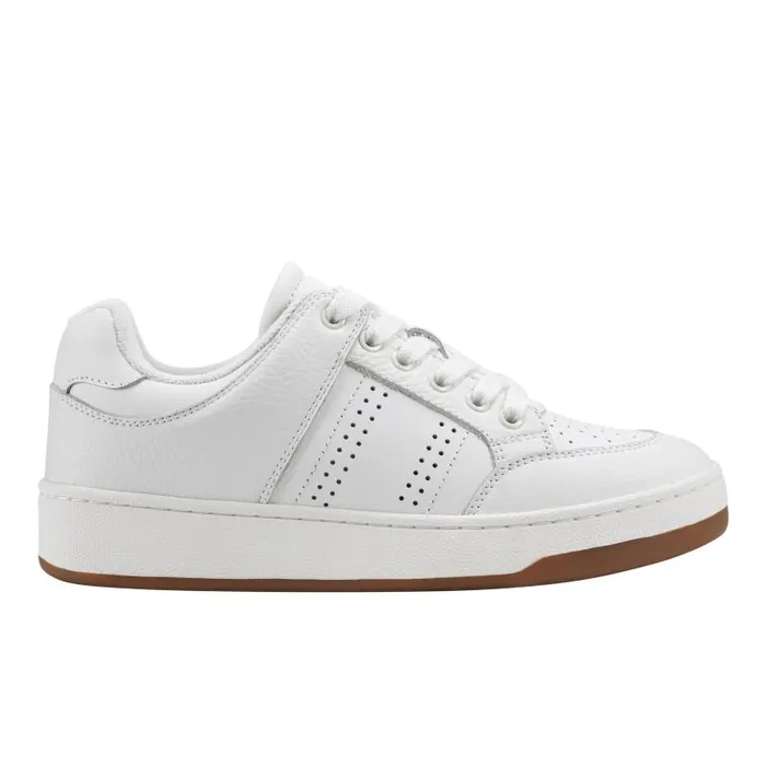 Women Marc Fisher Loafers and Flats Flynnt Laceup Sneaker White