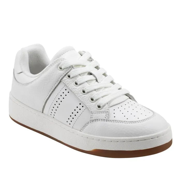 Women Marc Fisher Loafers and Flats Flynnt Laceup Sneaker White