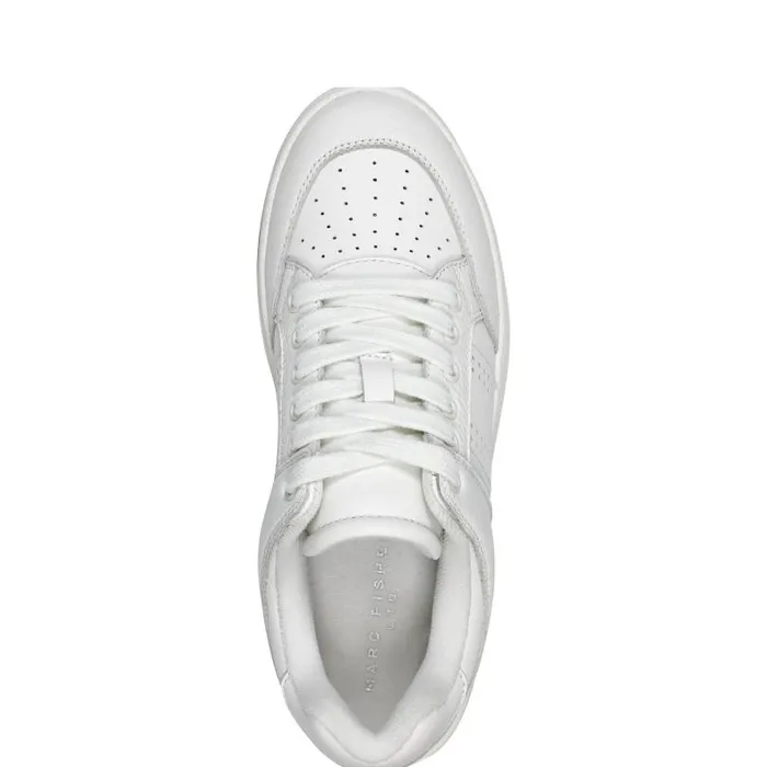Women Marc Fisher Loafers and Flats Flynnt Laceup Sneaker White
