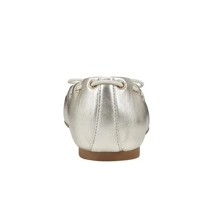 Women Marc Fisher Loafers and Flats Letizia SlipOn Casual Flat Platino