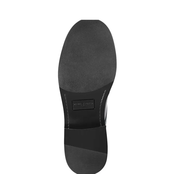 Women Marc Fisher Loafers and Flats Perrie LaceUp Oxford Black Leather
