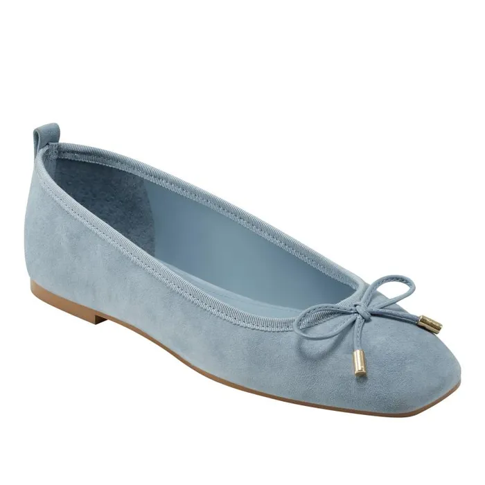 Women Marc Fisher Loafers and Flats Ubet Slipon Casual Flat Light Blue