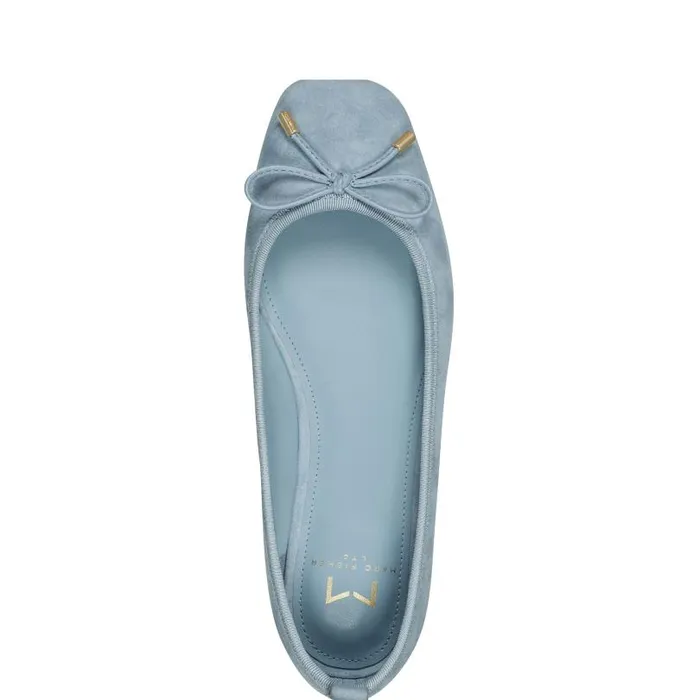 Women Marc Fisher Loafers and Flats Ubet Slipon Casual Flat Light Blue