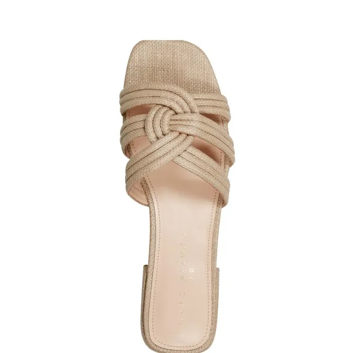 Women Marc Fisher Mules and Slides Casara Slide Sandal Natural