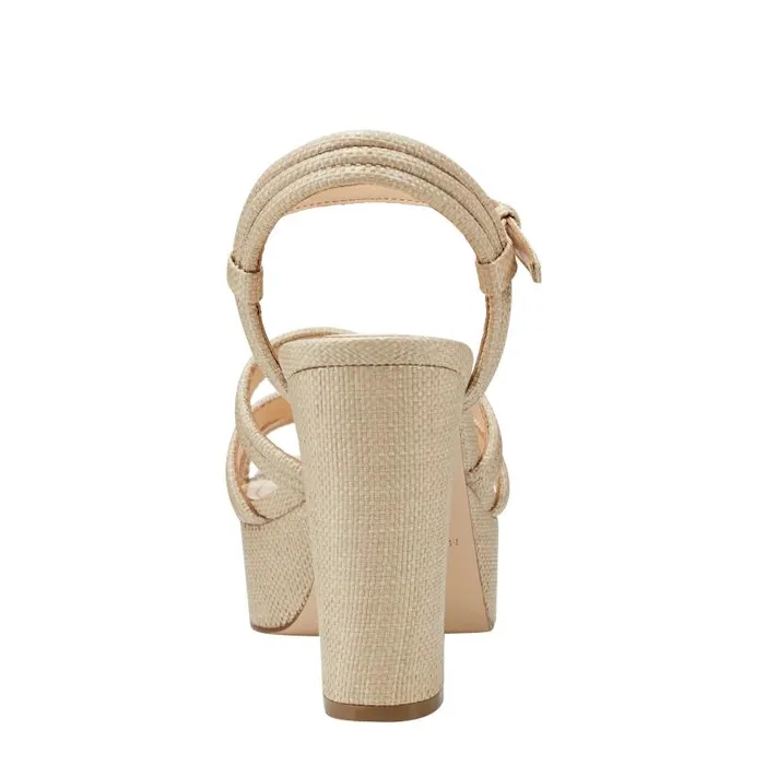 Women Marc Fisher Sandals Cairo Platform Sandal Medium Natural