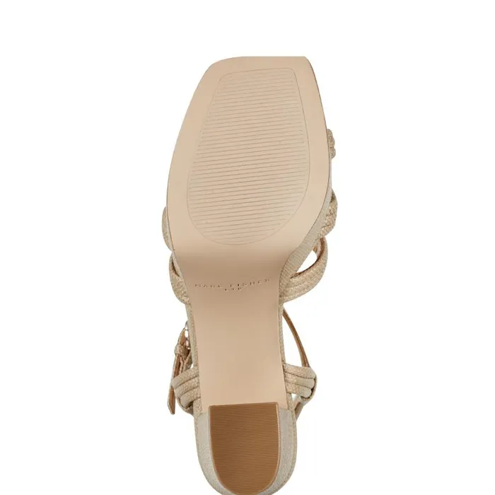 Women Marc Fisher Sandals Cairo Platform Sandal Medium Natural