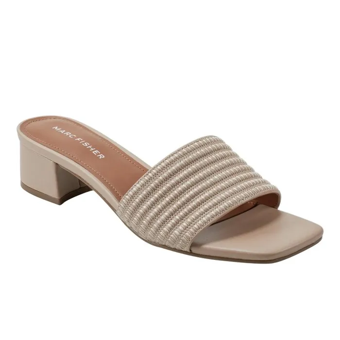 Women Marc Fisher Sandals Casala Block Heel Sandal Light Natural