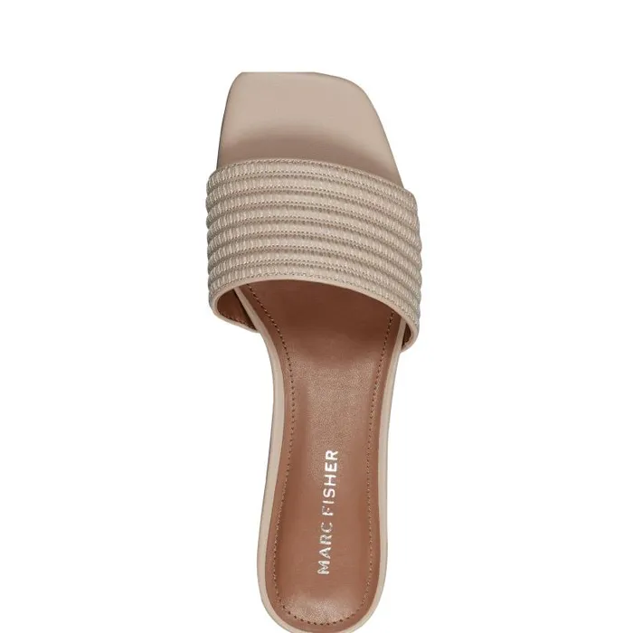 Women Marc Fisher Sandals Casala Block Heel Sandal Light Natural