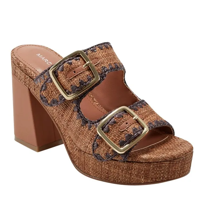 Women Marc Fisher Sandals Dalen Platform Sandal Brown